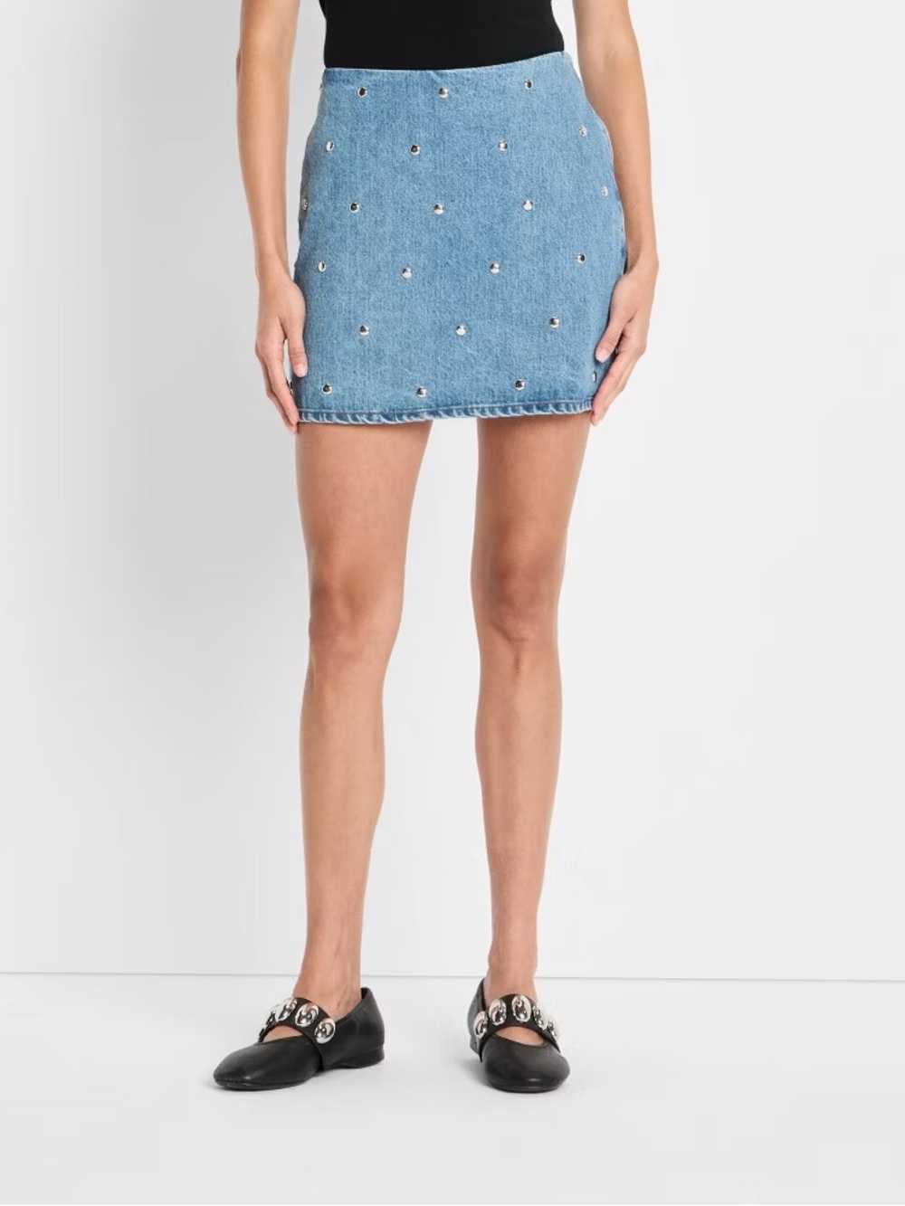 NWT Future Collective Studded Mini Skirt Size 14